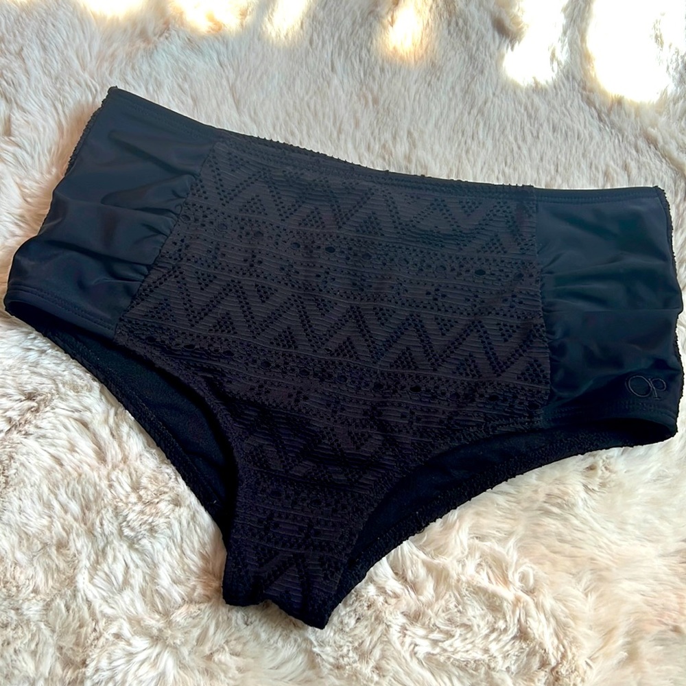 Black swim suit bottoms. Size S. 3-5